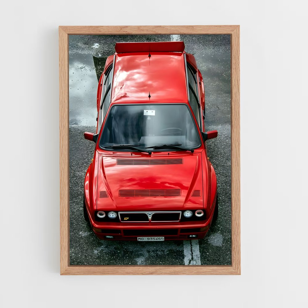 Poster Delta Rouge – affiche Lancia (vue 4)